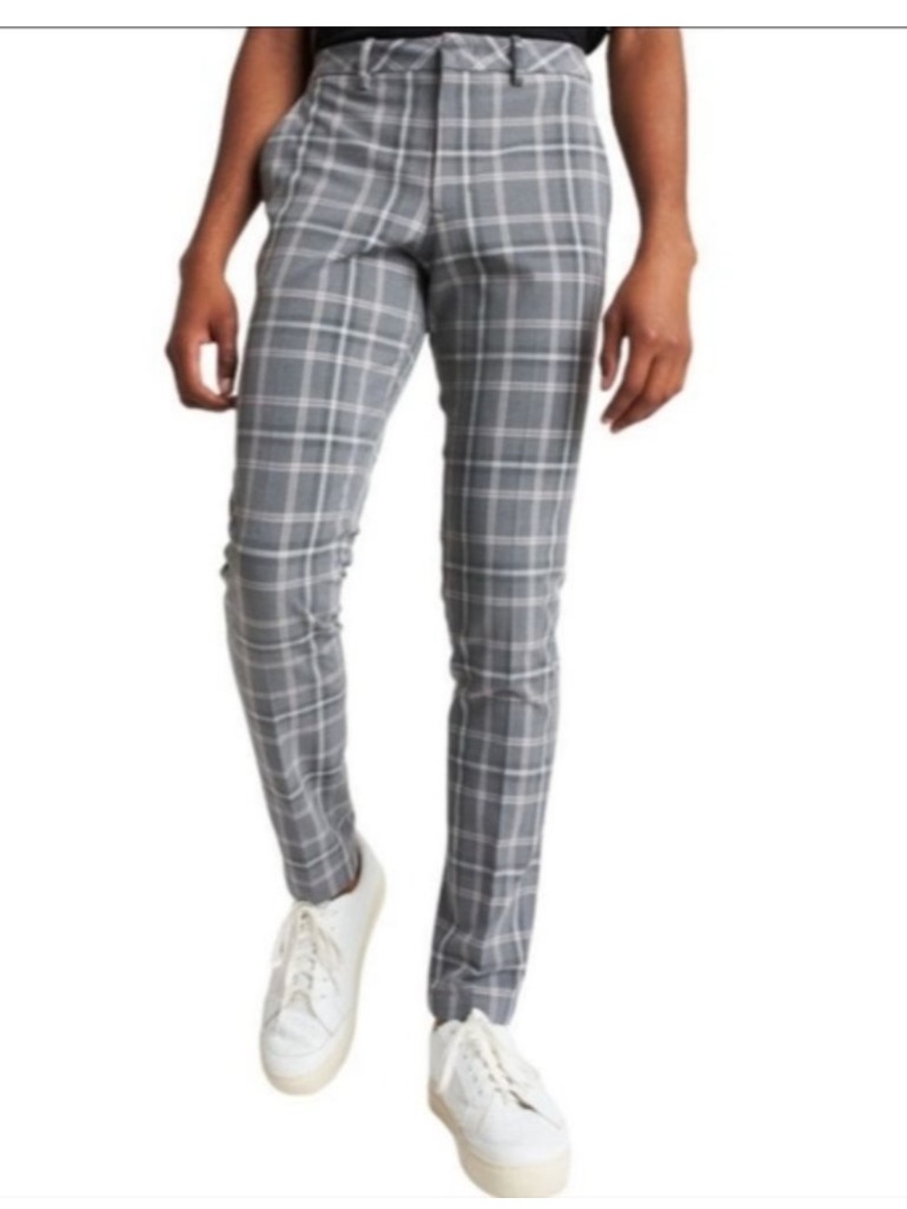 Kit and Ace Men’s Pants Suiting Trouser Gray Plaid Size 32
